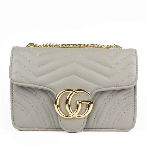 gucci grey bag|grey Gucci marmont bag.